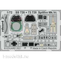 

73728 Eduard 1/72 Набор фототравления для Spitfire Mk. Vc