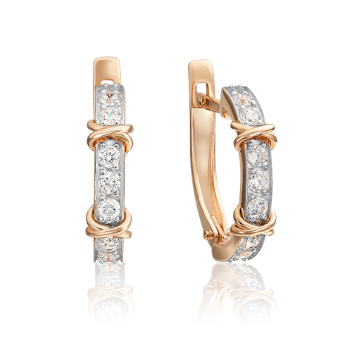 

Серьги из красного золота с фианитом PLATINA jewelry 02-4541-00-501-1110-38_0, 02-4541-00-501-1110-38_0