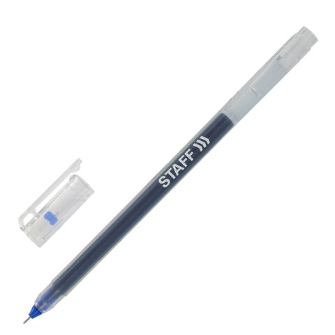 Ручка гелевая STAFF EVERYDAY GP-673, СИНЯЯ, длина письма 1000 м, игольчатый узел 0,5 мм,