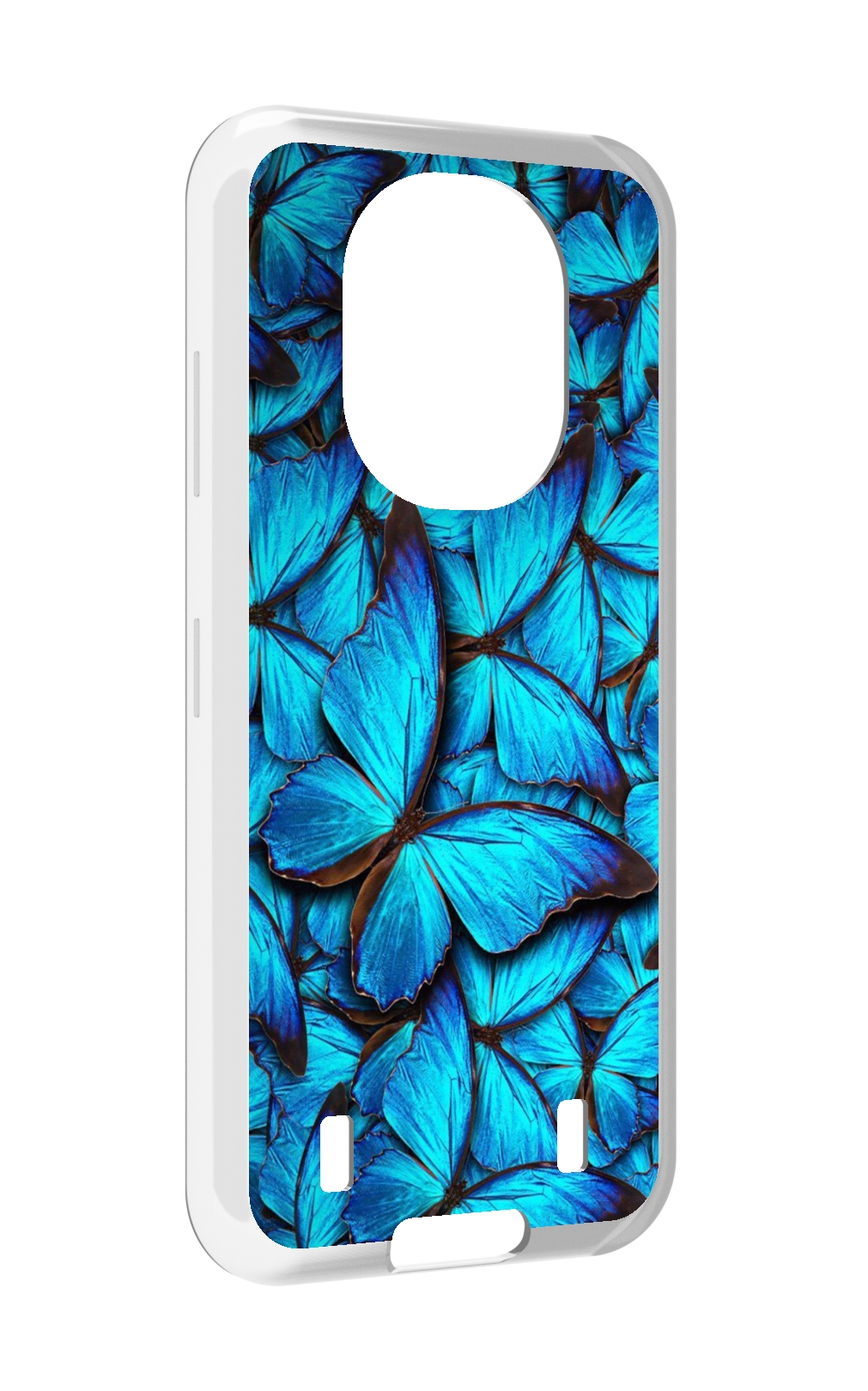 

Чехол MyPads бирюзовые бабочки для Oukitel WP16, Прозрачный, Tocco