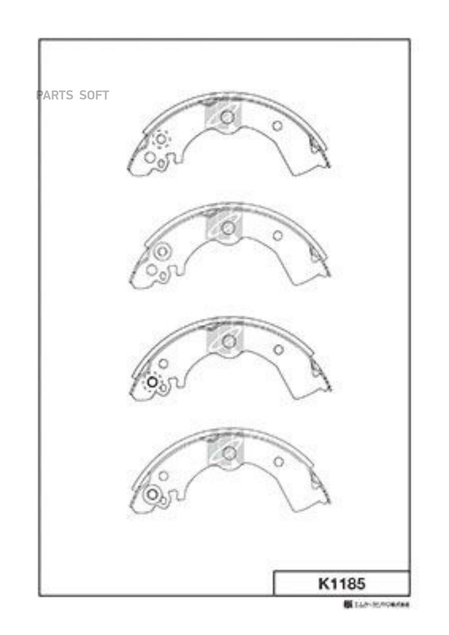 

Тормозные колодки Kashiyama K1185