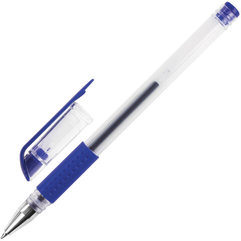 Ручка гелевая STAFF EVERYDAY GP-191, синяя, ВЫГОДНЫЙ КОМПЛЕКТ 12 штук, линия письма 0,35