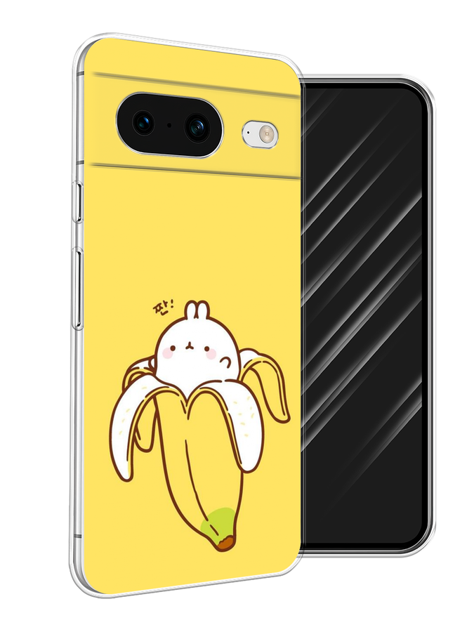 

Чехол Awog на Google Pixel 8 "Зайчик-бананчик", Желтый;белый, 271550-2