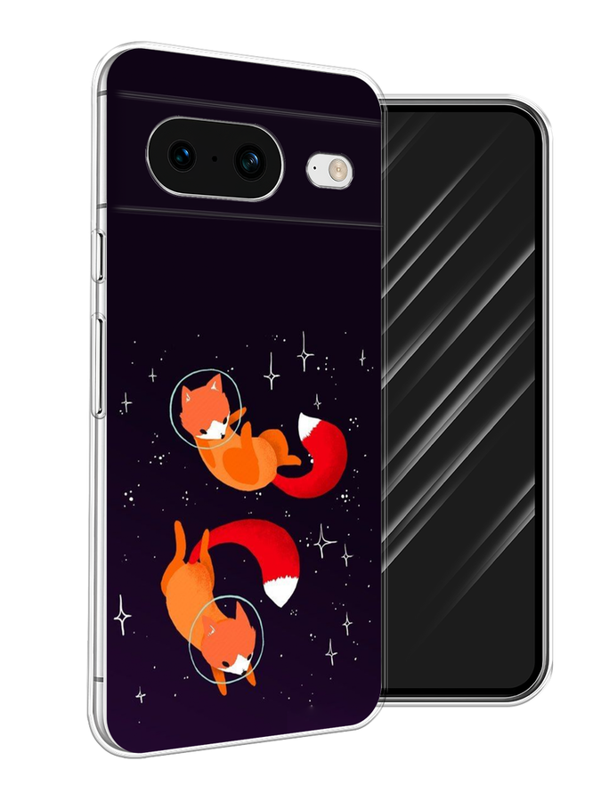 

Чехол Awog на Google Pixel 8 "Лисы космонавты", Оранжевый, 271550-4