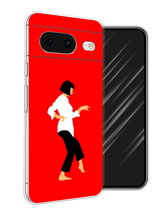

Чехол Awog на Google Pixel 8 "Криминальное чтиво 1", Красный;белый;черный, 271550-7