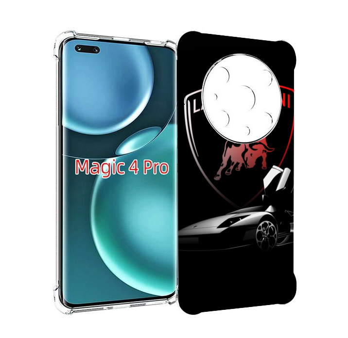 

Чехол MyPads Ламборгини-black мужской для Honor Magic4 Pro, Прозрачный, Tocco