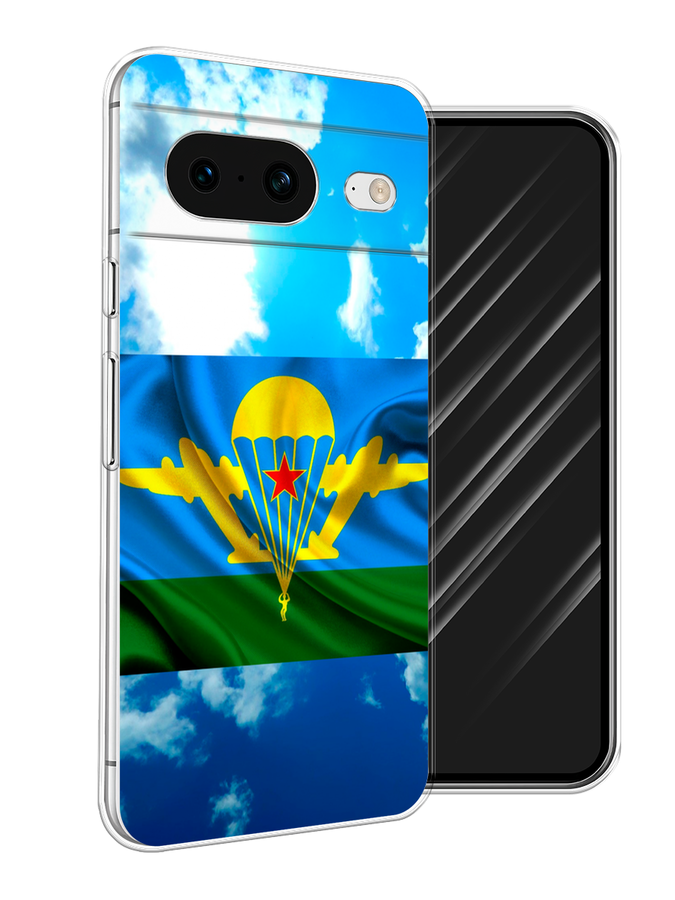 

Чехол Awog на Google Pixel 8 "ВДВ флаг в небесах", Синий;зеленый;желтый, 271550-5