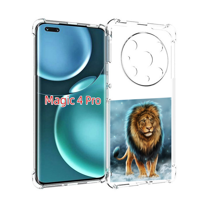 

Чехол MyPads Лев-в-тумане для Honor Magic4 Pro, Прозрачный, Tocco