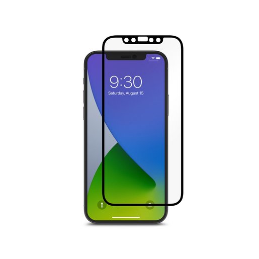 

Защитная пленка Moshi iVisor AG для iPhone 12/12 Pro. Цвет боковых сторон - черный., Матовое защитное антибликовое покрытие Moshi iVisor AG для iPhone 12/12 Pro. Цвет боковых сторон - черный.