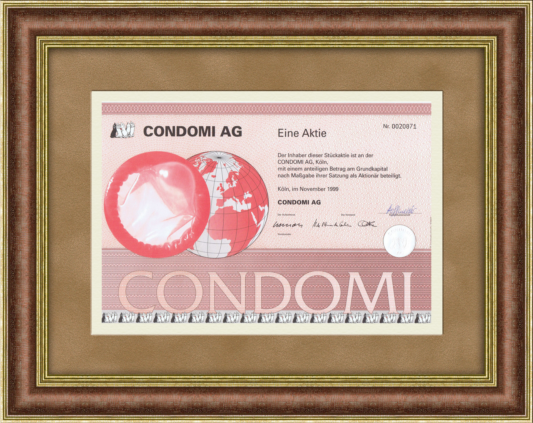 Презервативы, акция компании Condomi Ag 1999 года. Редкий экземпляр