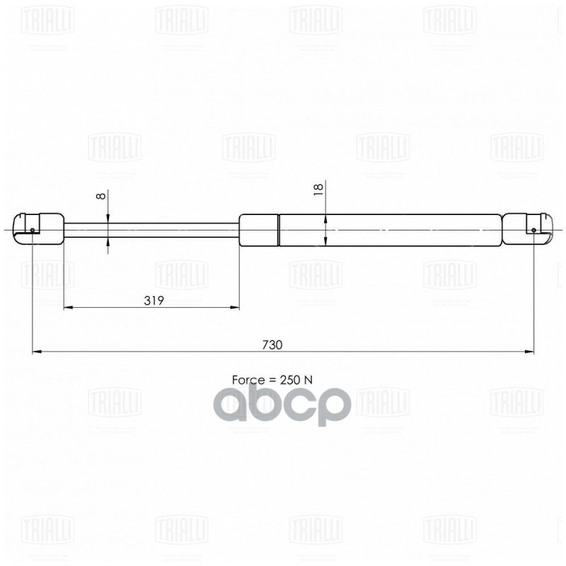 

Упор Газовый (Амортизатор) Капота Trialli Gs 1811 Trialli арт. GS 1811