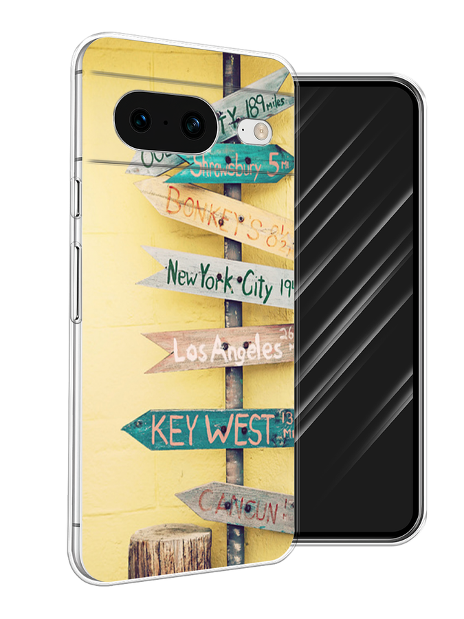 

Чехол Awog на Google Pixel 8 "Нулевой километр", Желтый, 271550-4