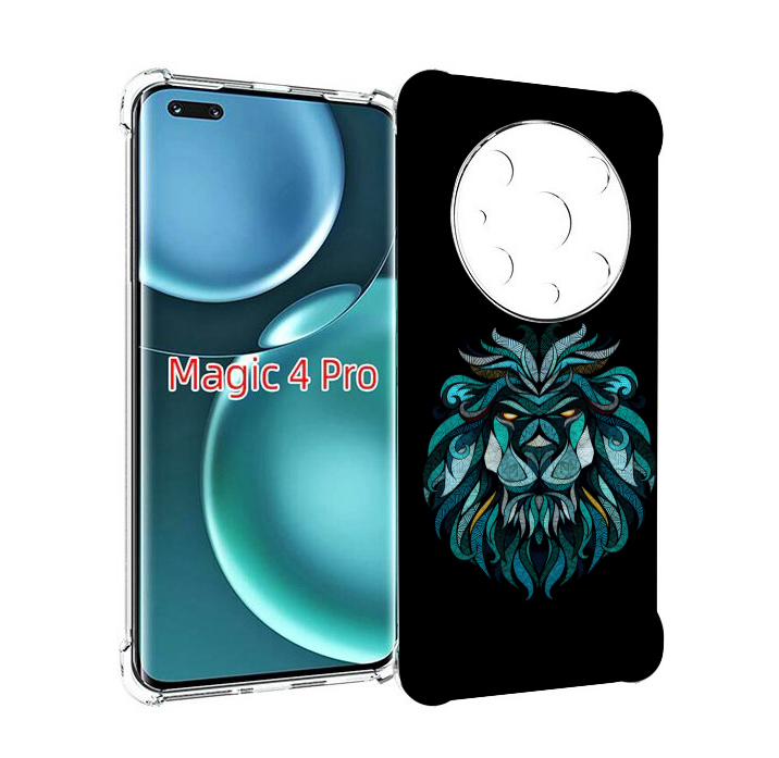

Чехол MyPads Лев-красивый-зеленый для Honor Magic4 Pro, Прозрачный, Tocco