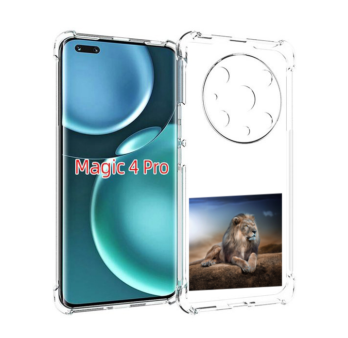 

Чехол MyPads Лев-наблюдает для Honor Magic4 Pro, Прозрачный, Tocco