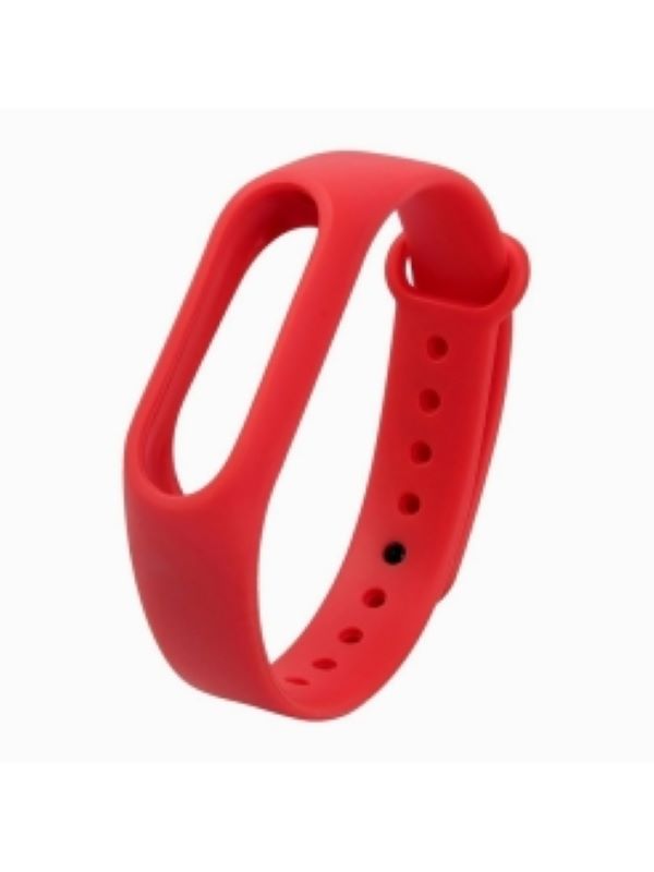 

Ремешок силиконовый для Xiaomi Mi Band 5 (18), розовый, на кнопке