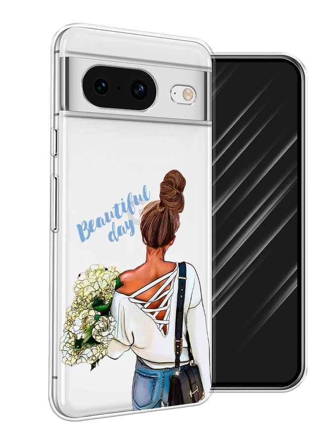 

Чехол Awog на Google Pixel 8 "Beautiful day vector", Коричневый;белый;зеленый, 271550-6