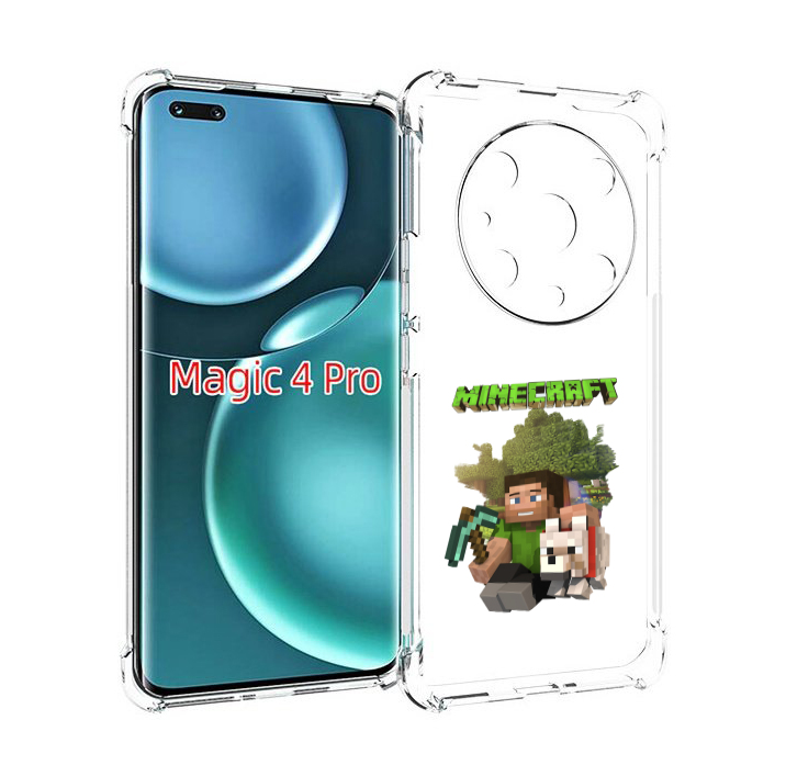 

Чехол MyPads Майнкрафт детский для Honor Magic4 Pro, Прозрачный, Tocco