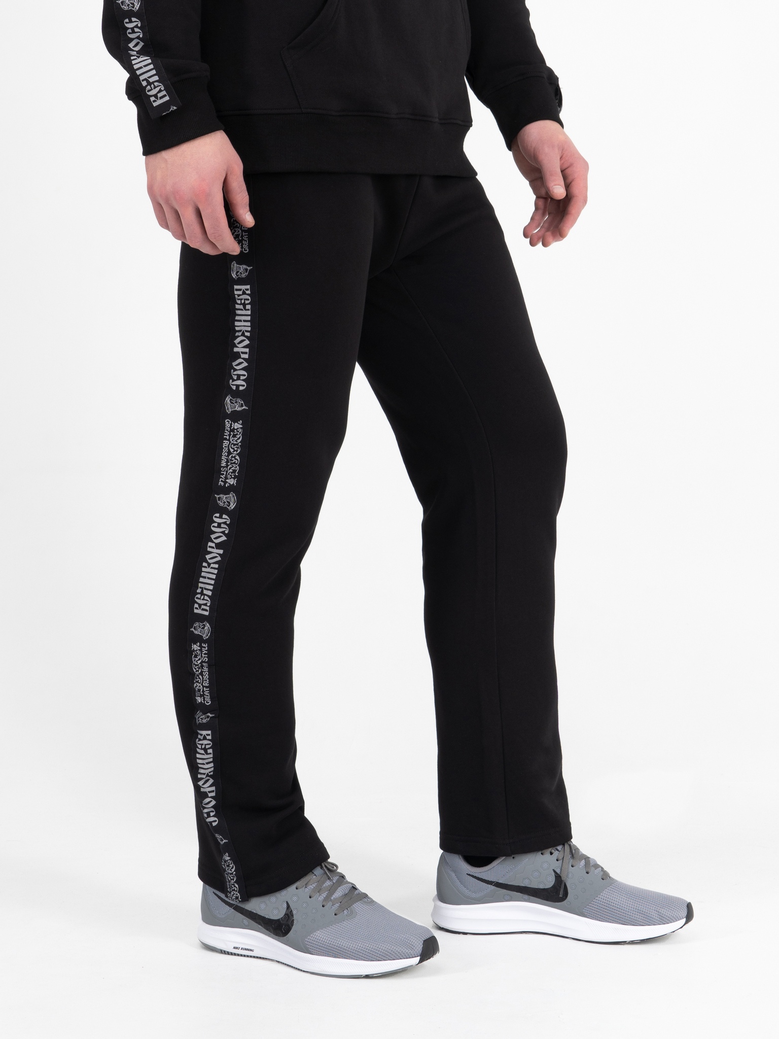 Спортивные брюки мужские Великоросс BM черные 46 RU