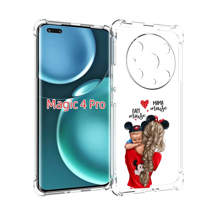 

Чехол MyPads Мама-маус женский для Honor Magic4 Pro, Прозрачный, Tocco
