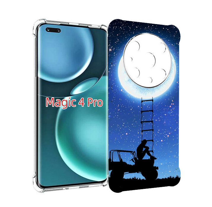 

Чехол MyPads Машина-на-лун для Honor Magic4 Pro, Прозрачный, Tocco