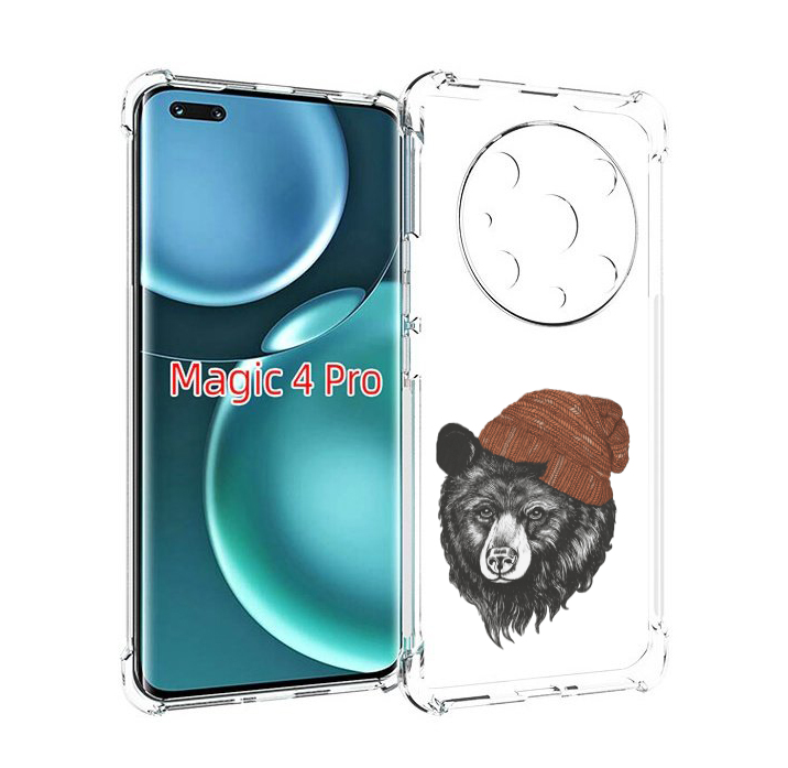 

Чехол MyPads Медведь в шапке 2 для Honor Magic4 Pro, Прозрачный, Tocco