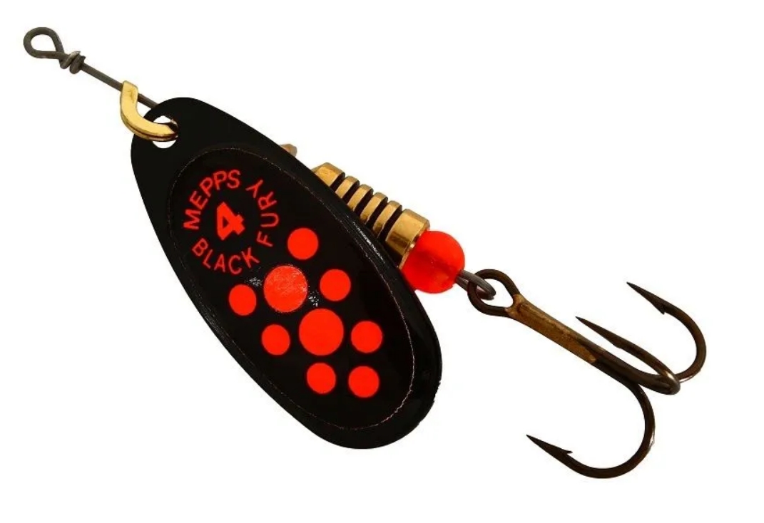 

Блесна Mepps Comet Black Fury №1 black/fluo/orange, Черный;оранжевый, Comet Black Fury