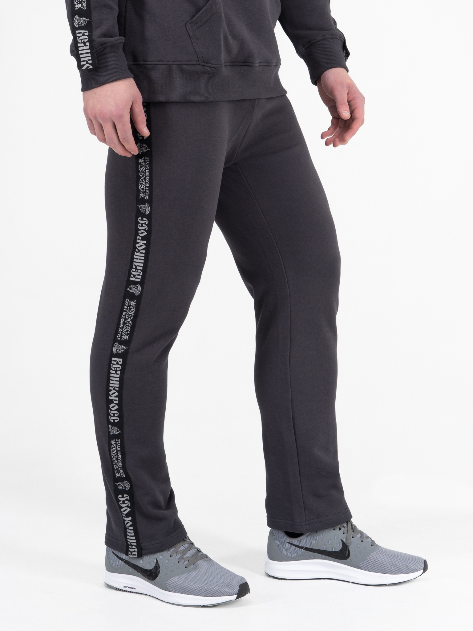 Спортивные брюки мужские Великоросс BM серые 48 RU