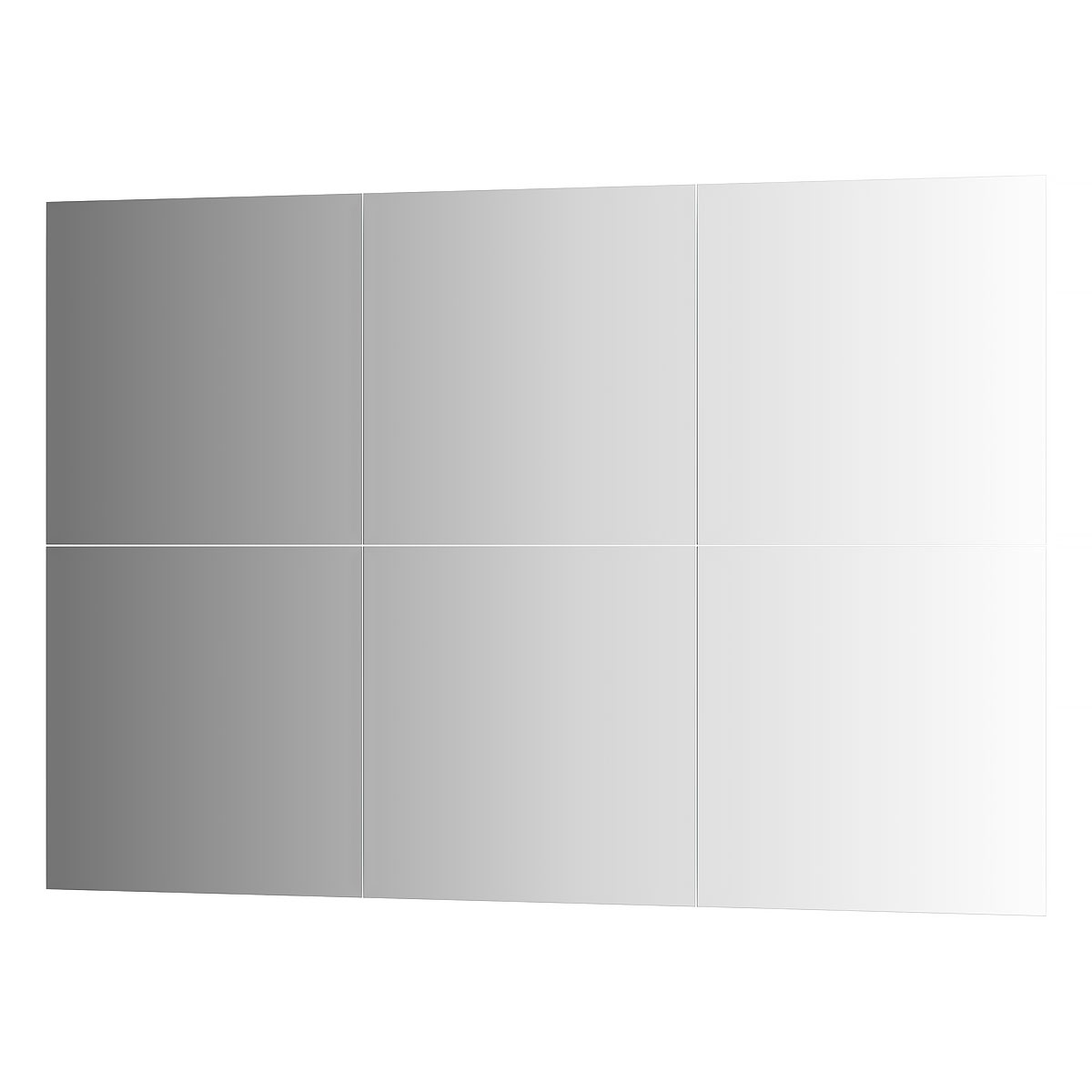 фото Зеркальная плитка с фацетом 15 mm - 6 шт evoform by 1533 40x40см