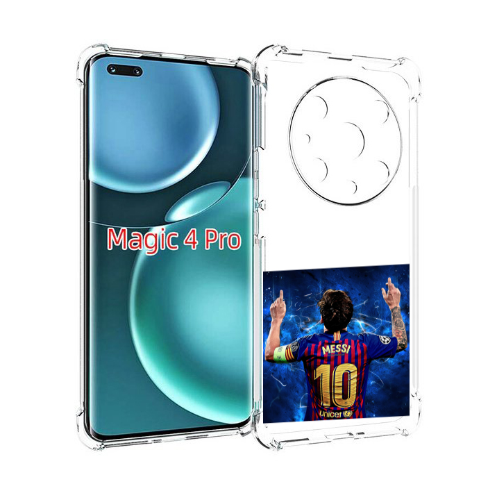 

Чехол MyPads Месси-10 мужской для Honor Magic4 Pro, Прозрачный, Tocco