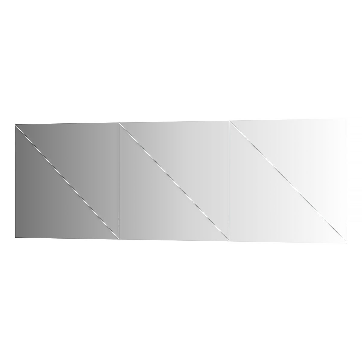 фото Зеркальная плитка с фацетом 10 mm - 6 шт evoform by 1523 50x50см