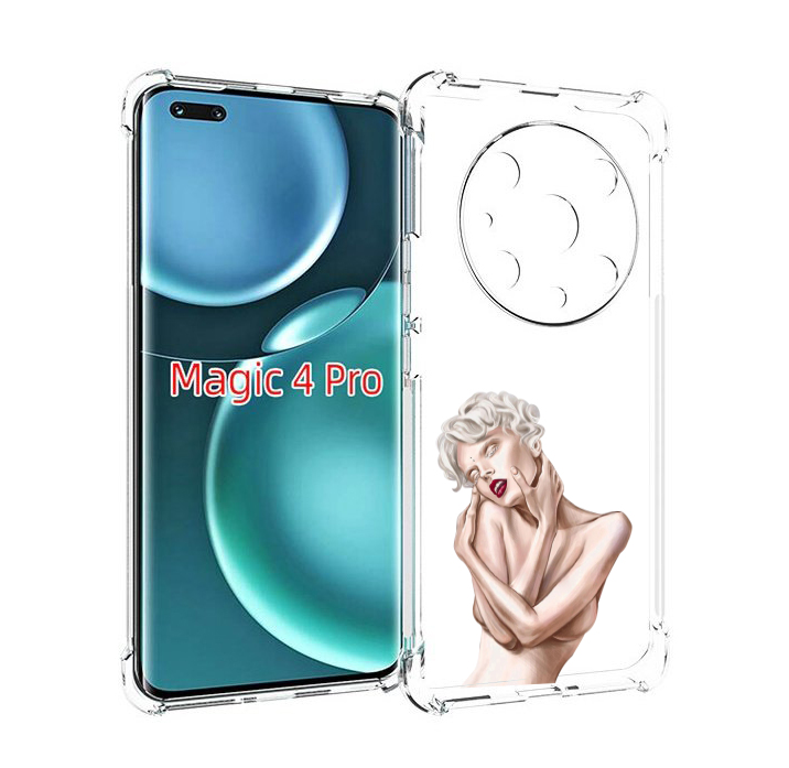 

Чехол MyPads Мигера женский для Honor Magic4 Pro, Прозрачный, Tocco