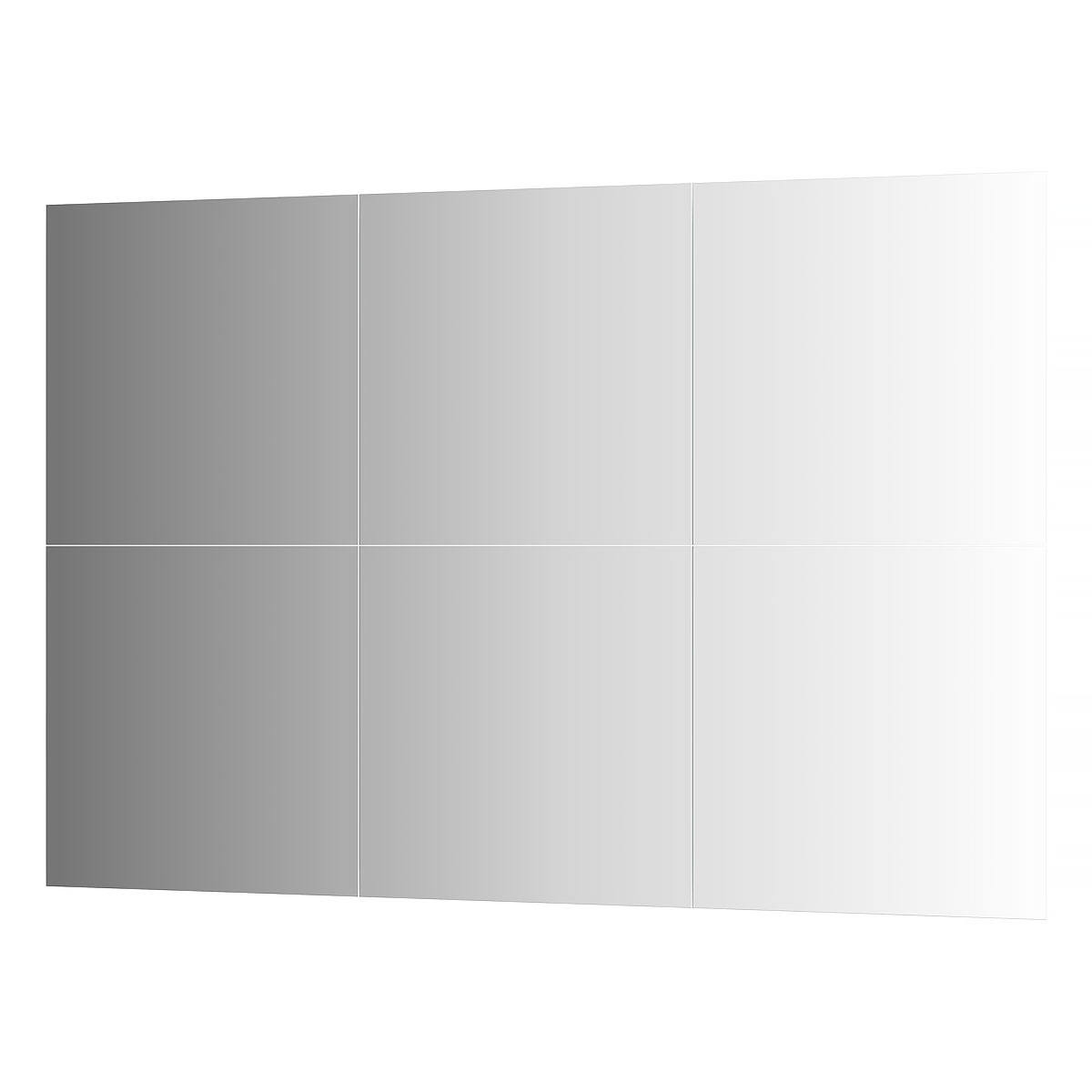 фото Зеркальная плитка с фацетом 15 mm - 6 шт evoform by 1535 50x50см