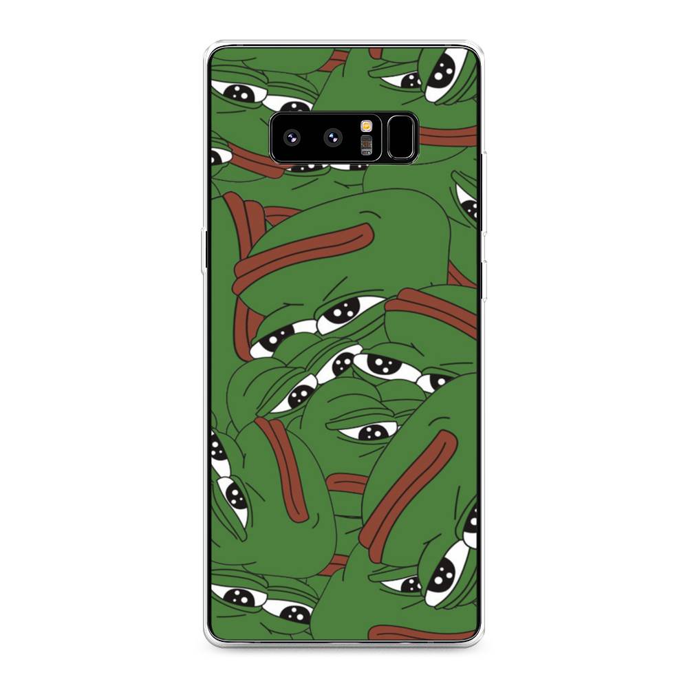 

Чехол Awog на Samsung Galaxy Note 8 "Печальный frog", Зеленый;белый, 25250-9