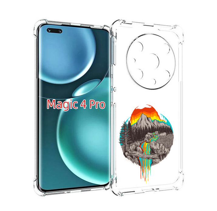 

Чехол MyPads Радужный водопад для Honor Magic4 Pro, Прозрачный, Tocco