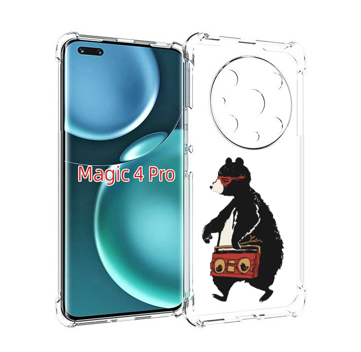 

Чехол MyPads Музыкальный медведь для Honor Magic4 Pro, Прозрачный, Tocco