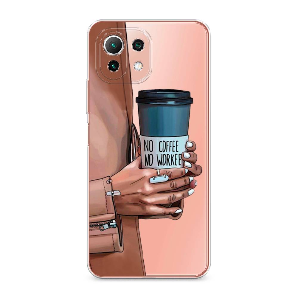 

Чехол Awog на Xiaomi Mi 11 Lite "No coffee", Разноцветный, 310250-7