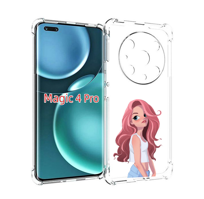 

Чехол MyPads Мультяшный-арт-девушки женский для Honor Magic4 Pro, Прозрачный, Tocco