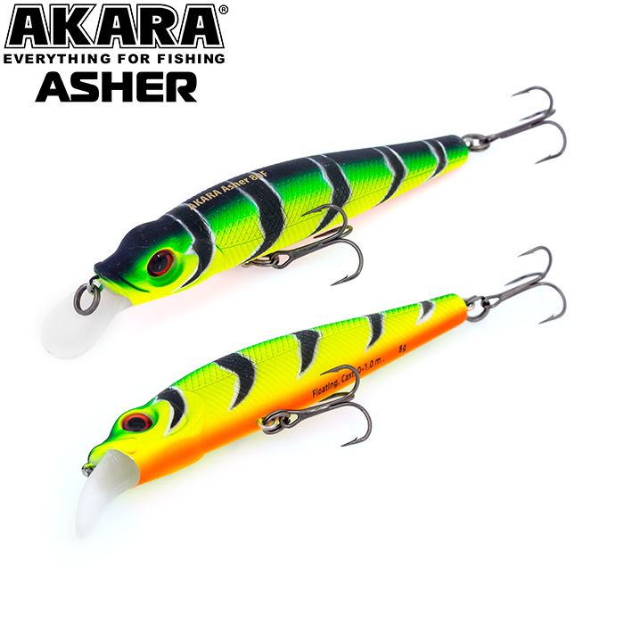 

Воблер Akara Asher 80F 8 гр 2/7 oz 3,1 in A107, Разноцветный, Asher