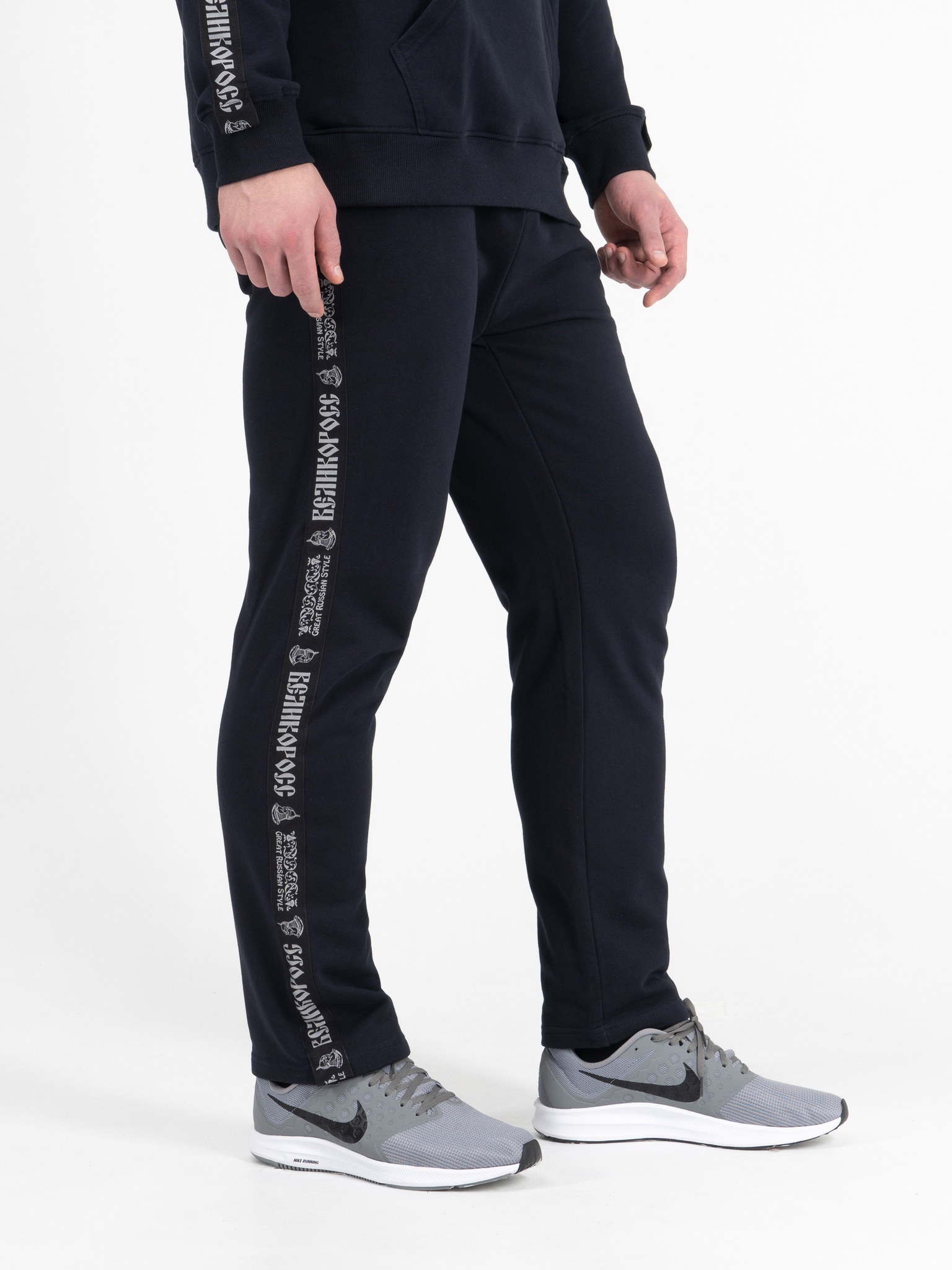 фото Спортивные брюки мужские великоросс bm синие 60 ru