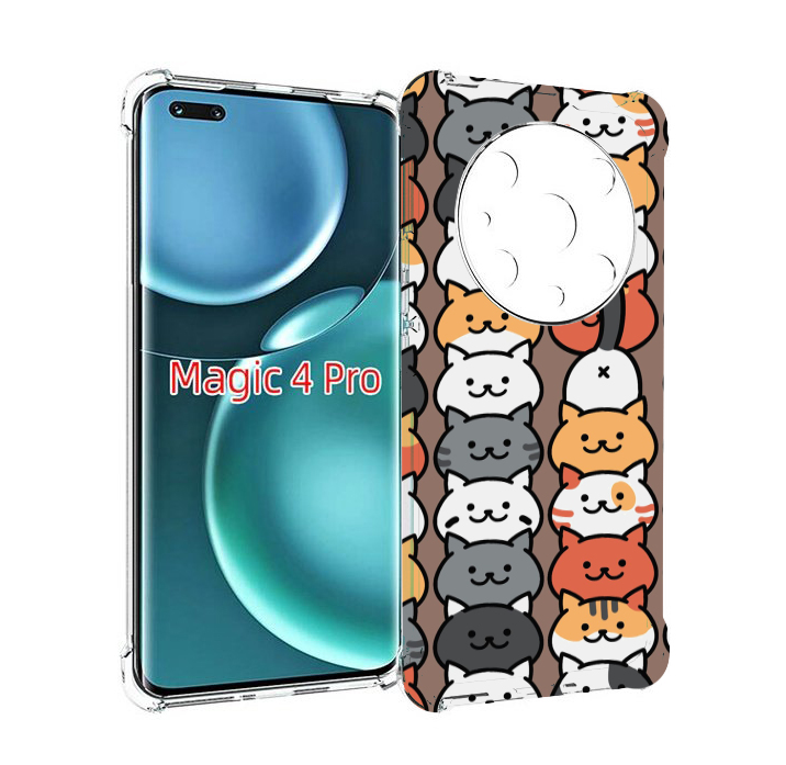 

Чехол MyPads Найди-кота для Honor Magic4 Pro, Прозрачный, Tocco