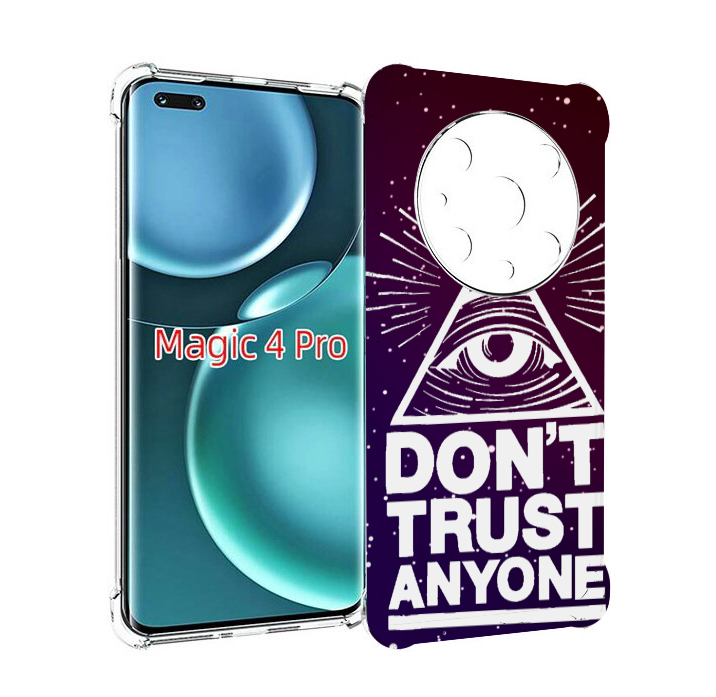 

Чехол MyPads Не-доверяй для Honor Magic4 Pro, Прозрачный, Tocco