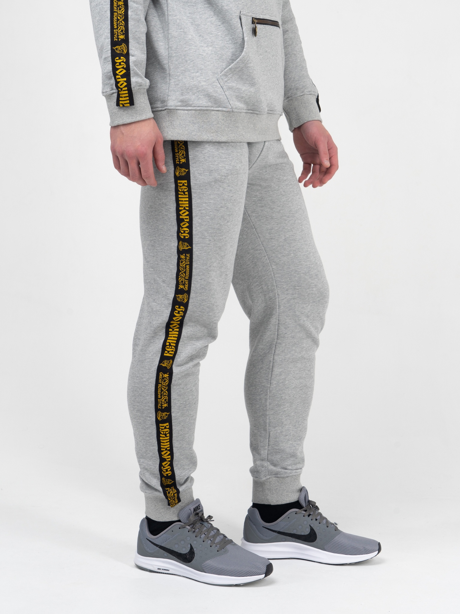 фото Спортивные брюки мужские великоросс bm серые 44 ru