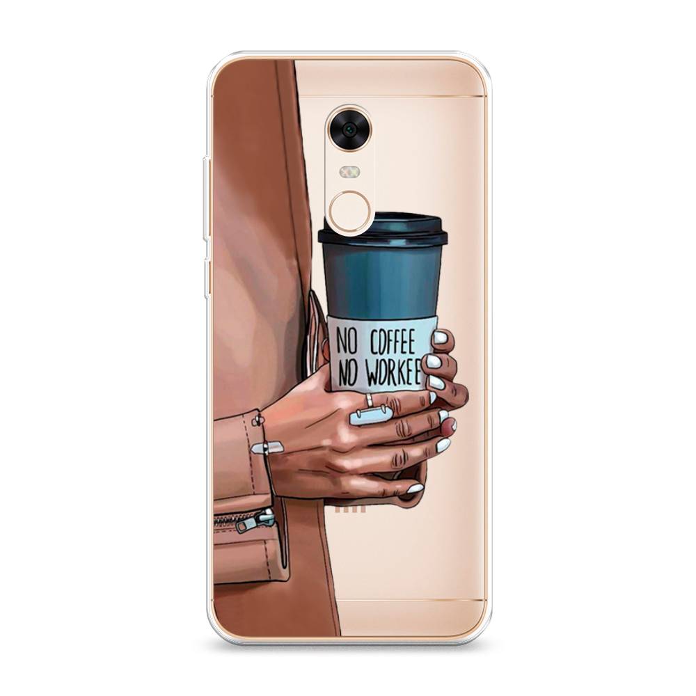 

Чехол Awog на Xiaomi Redmi 5 Plus "No coffee", Разноцветный, 33150-7