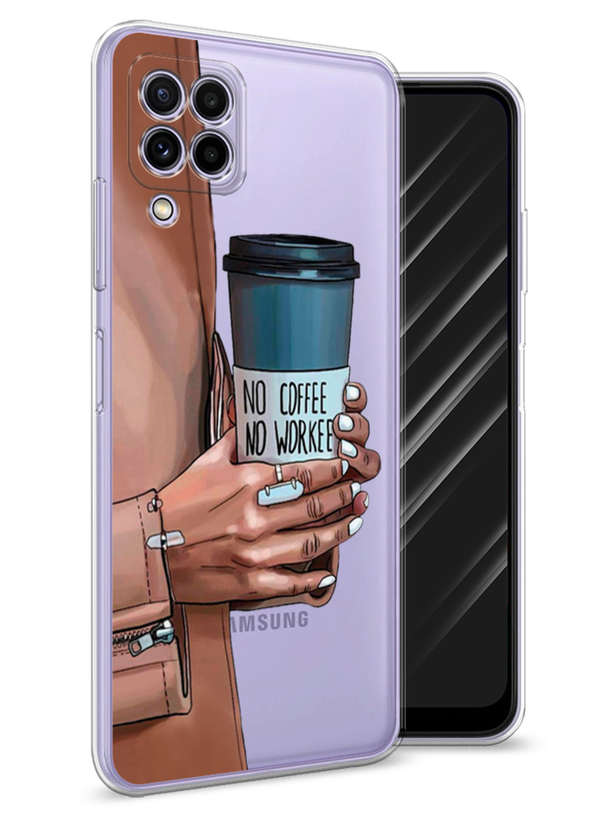 

Чехол Awog на Samsung Galaxy A22 / Самсунг A22 "No coffee", Разноцветный, 2103150-7