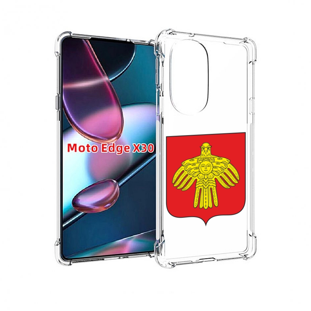 

Чехол MyPads герб-коми-сыктывкар для Motorola Moto Edge X30, Прозрачный, Tocco