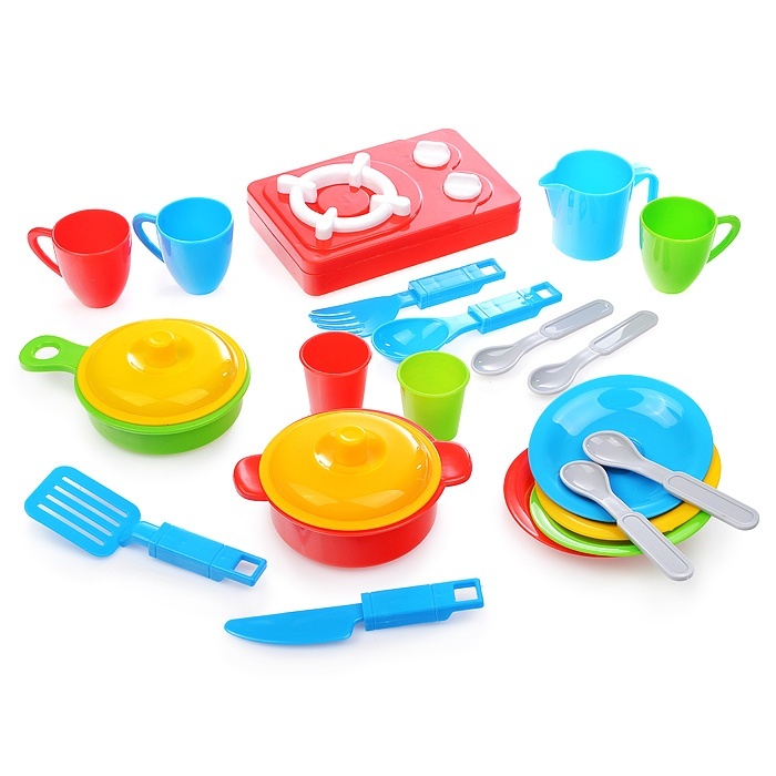 Набор посуды Игрушки Поволжья "Кухня", 24 предмета (К001)