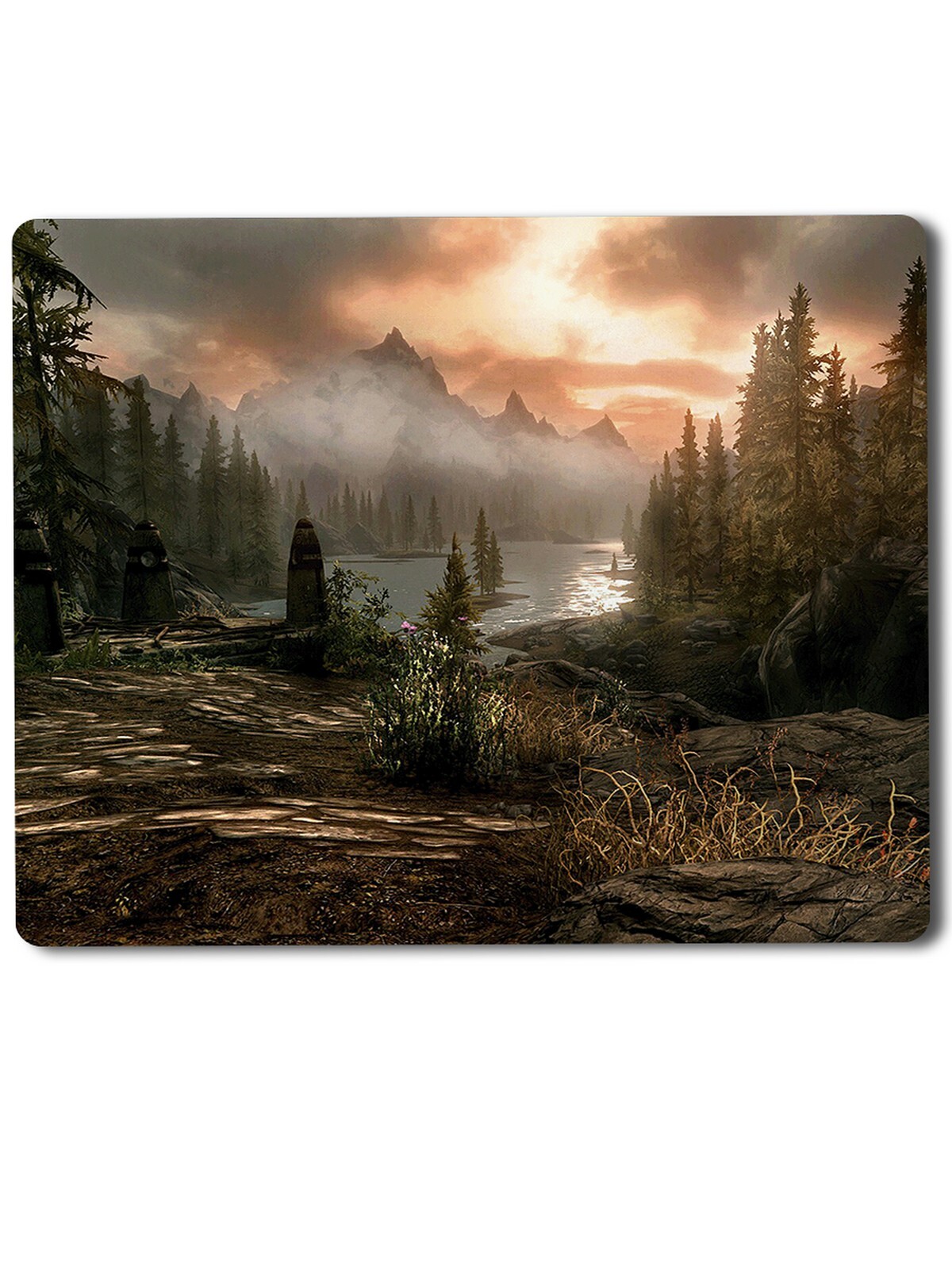 

Игровой коврик для мыши NoBrand skyrim пейзаж лес - 1 (XJR137), skyrim пейзаж лес - 1