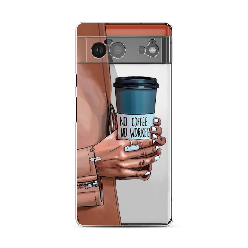 

Чехол Awog на Google Pixel 6 "No coffee", Разноцветный, 270850-7