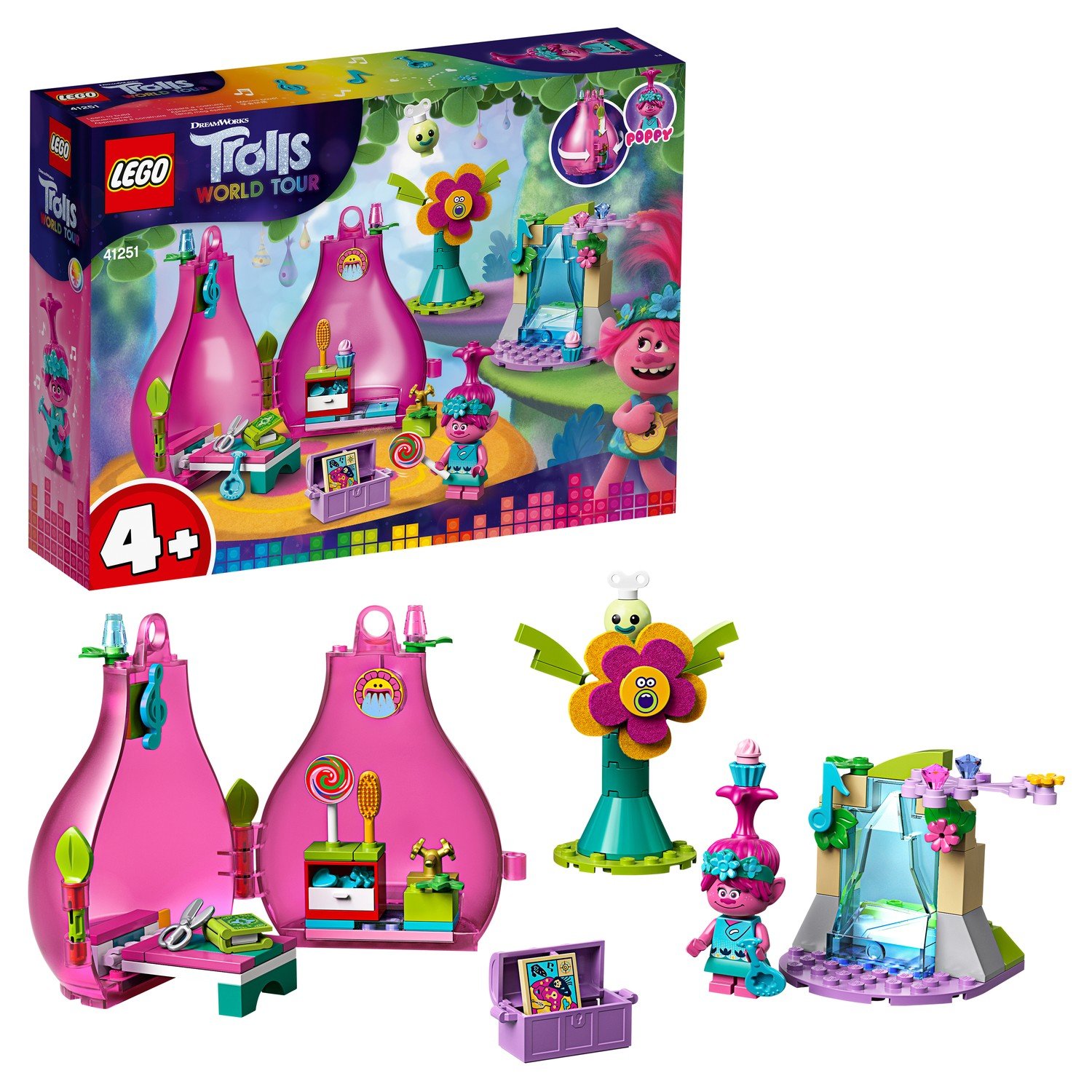 

Конструктор LEGO Trolls Домик-бутон Розочки 41251