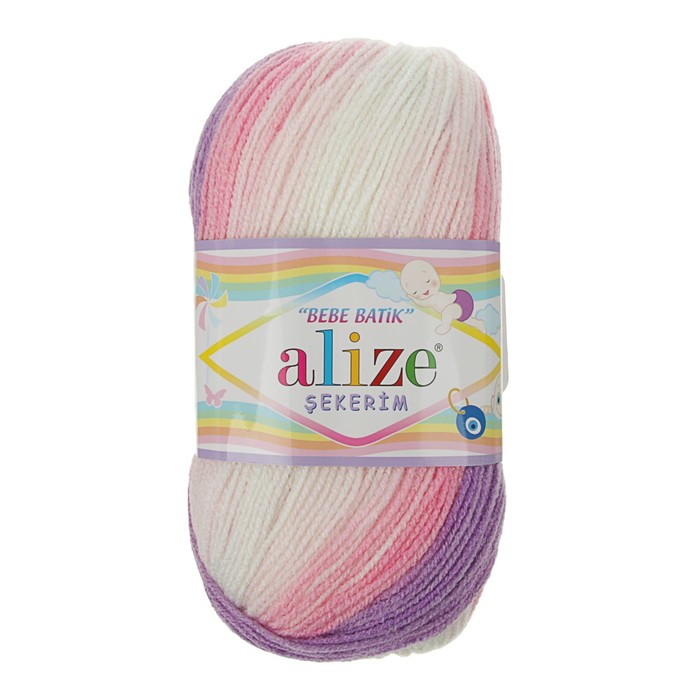 

Пряжа ALIZE "Sekerim batik" 100% акрил 320 м /100 гр (2135) - 1 шт, Разноцветный